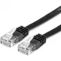 VALUE tīkla kabelis - RJ-45 (vīriešu) uz RJ-45 (vīriešu) - 5 m - UTP - CAT 6a - bezhalogēna, liets, plakans - melns (21.99.0825)