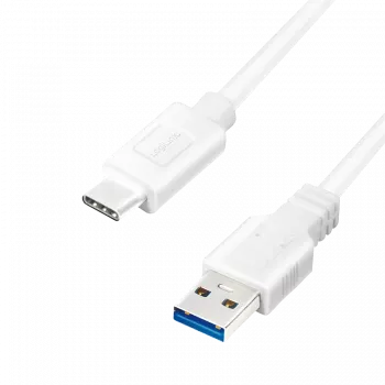 USB kabelis LogiLink CU0174 USB 3.2 Gen 1 1m USB A USB C Balts