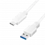 USB kabelis LogiLink CU0174 USB 3.2 Gen 1 1m USB A USB C Balts