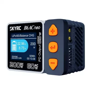 Lādētājs SkyRC B6AC Neo 10A AC DC LiPo Li-Ion LiFePO4