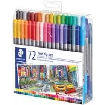 Flomāsteru komplekts Staedtler 3200 Fine/Extra Bold 72 krāsas