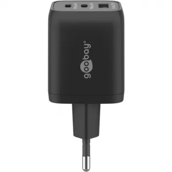 Goobay 64753 Lādētājs mobilajām ierīcēm, austiņām, viedtālruņiem, planšetdatoriem, melns, AC ātrā uzlāde, iekštelpām