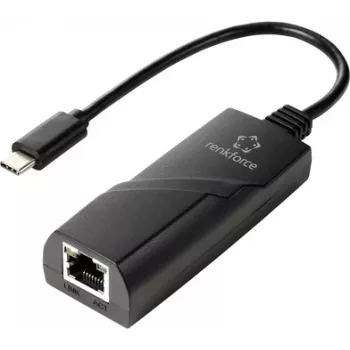 Renkforce RF-TCA-330 tīkla adapteris 1000 MBit/s USB-C (USB 3.2 Gen 1), LAN (10/100/1000 MBit/s) (RF-6032274)