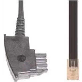 Telefona kabelis e+p T 180/3 3 m Melns
