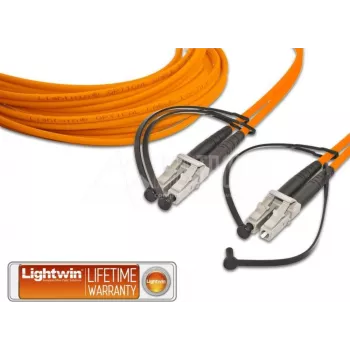 Lightwin LDP-50 LC-LC 2.0 OM2 optiskās šķiedras kabelis 2 m 2x LC oranžs
