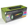 Pārnēsājams stereo skaļrunis TRACER Stripe Black — 10 W RMS, Bluetooth/Vadu, USB-A & USB-C, MicroSD, iebūvēts akumulators (līdz 5 h)