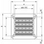 SCHROFF 19 inch plaukts, stacionārs, 75 kg - 19 inch FACHB.STAT.600B 900T 7021 (22117844)