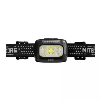 Galvaslampa Nitecore NU30 — kompakta LED galvaslampa, līdz 500 lūmeniem, vairāki režīmi, sarkanā gaisma