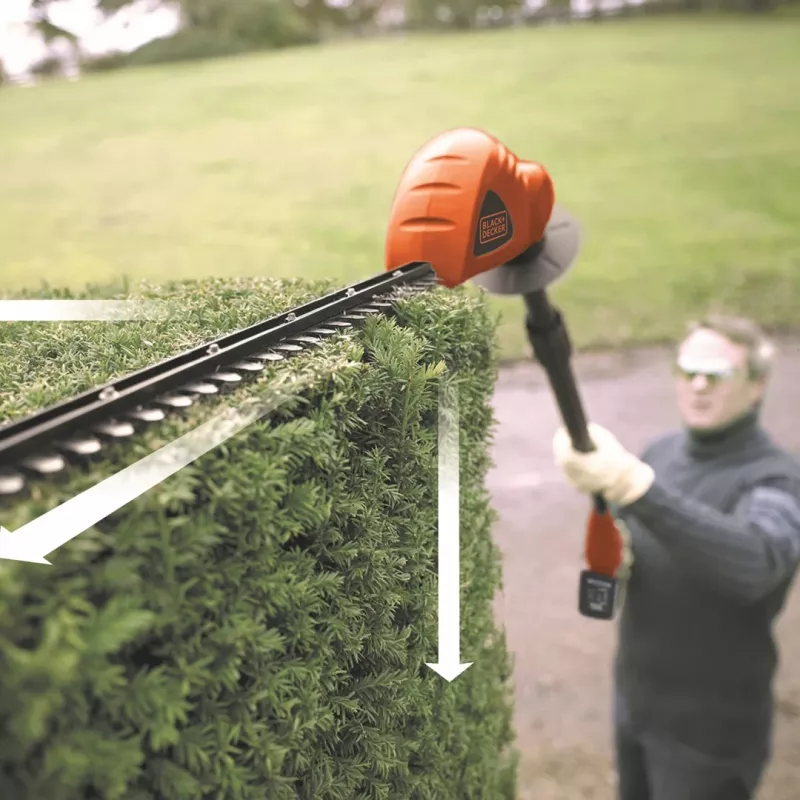 Dzīvžoga šķēres Black & Decker GTC1843L20-QW dubultā asmens 3.2 kg