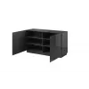Cama Kumode 2D REJA grafīta pelēks glancēts/grafīta pelēks glancēts