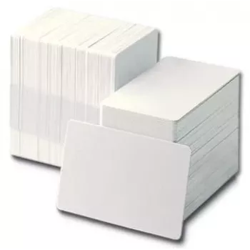 Plastmasas karšu komplekts 500 gab., Evolis C4501, baltas CR80 PVC kredītkartes izmēra