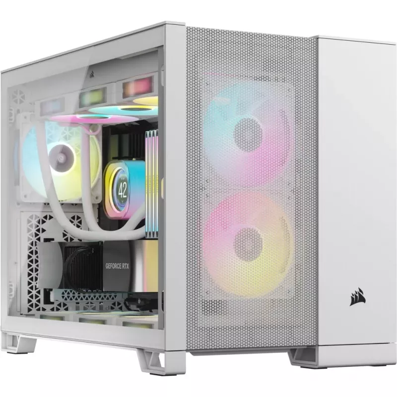 Corsair 2500D AIRFLOW Micro ATX Divkameru PC korpuss – Balts CC-9011264-WW
