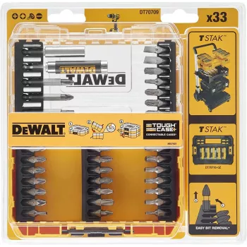 DeWALT DT70709-QZ skrūvgrieža uzgalis 33 gab.