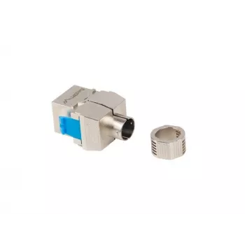 Keystone modulis Lanberg KSF8-4000 plakans zils/sudrabs RJ-45 CAT.8.1 FTP