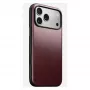 Ādas maciņš Nomad Modern iPhone 17 Pro Max (6,9 inch) — Burgundija, āda+TPU+PC