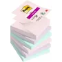 3M R330-6SS-SOUL Lipīgās lapiņas kvadrātveida Zaļa - Rozā - Violeta 90 loksnes