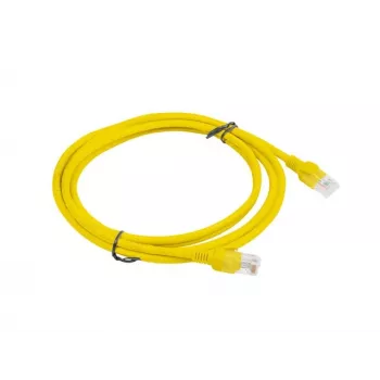 PATCHCORD Cat.5E UTP 2M Dzeltens FLUKE NOLIKTS LANBERG 10-PAKA