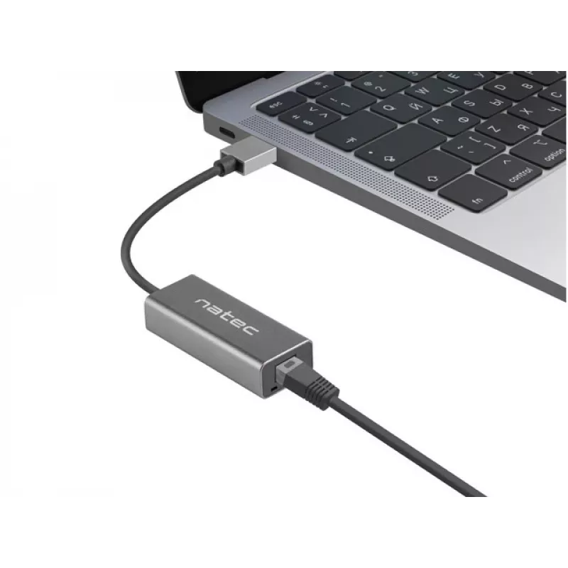 Natec Cricket NNC-1924 USB 3.0 Type-A uz RJ45 Ethernet adapteris, 1000 Mbit/s, 15 cm kabelis, melns
