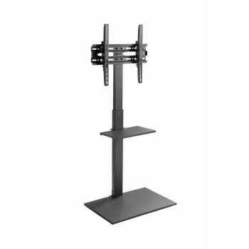 Grīdas TV statīvs GEMBIRD TVS-55T-02 32–55 collu televizoriem, tērauds, augstums 600 mm, VESA 100x100–400x400, maksimālā slodze 35 kg