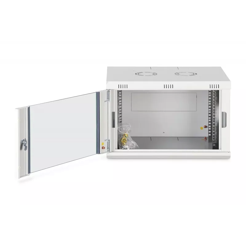 Sienas 19 inch skapja korpuss DIGITUS Dynamic‑N DN-37100, 7U, 600x450 mm (PxD), IP20, gaiši pelēks, neizmontēts