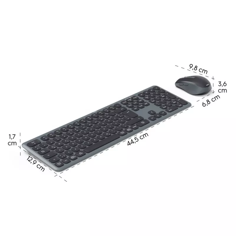 Daudz ierīču bezvadu tastatūras un peles komplekts melns HAMA