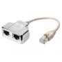 Digitus CAT 5e ekranēts adapteris ar 0,19 m vadu 1:1