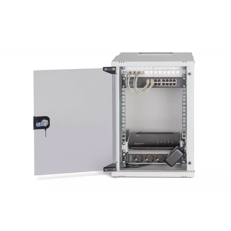 Sienas stiprinājuma karkass Digitus DN-49102-SET 9U 315 x 300 mm Pelēks