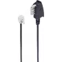 Telefona kabelis ShiverPeaks BS70113-6/2 3m Melns