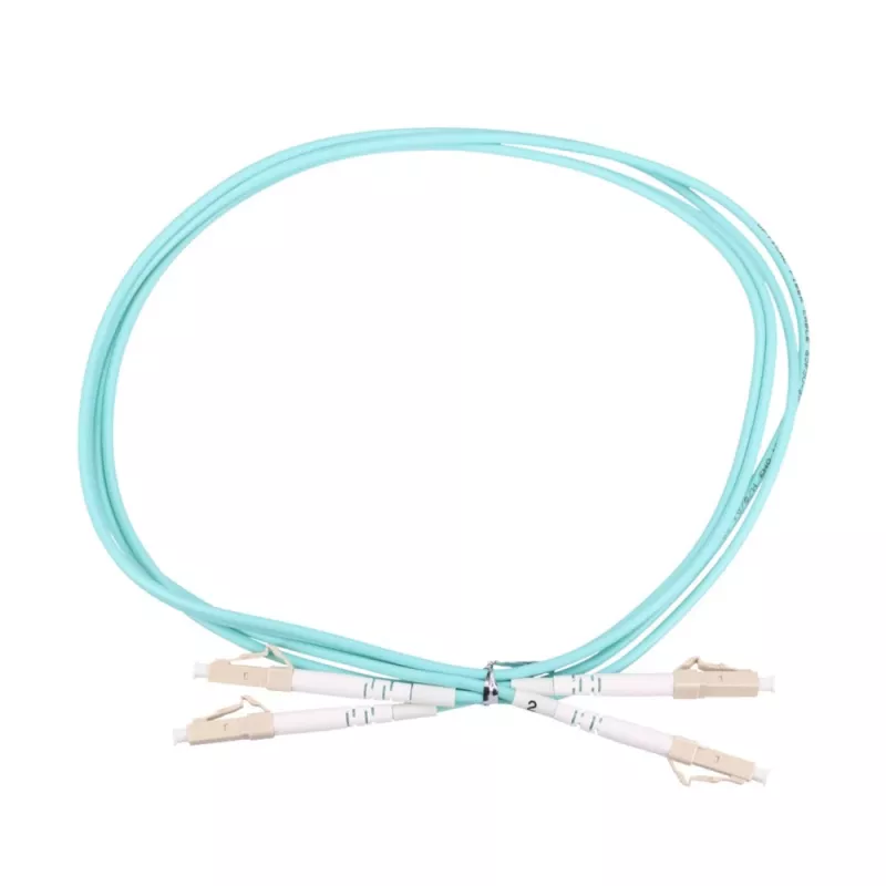 Fiber patchcord Extralink LC/UPC – LC/UPC, Multimode OM3, Duplekss, 3.0 mm, 3 m