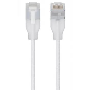 Tīkla kabelis Ubiquiti UACC-Cable-Patch-EL-C6A-0.3M-W RJ-45 Cat6a 0,3m Caurspīdīgs Balts