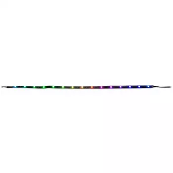 INTER-TECH RS-042 RGB — RGB LED lente 1000 mm, 10 mm platums, melna