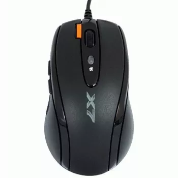A4 Tech X-710 Scroll Wheel Gaming pele, vadu, optiska, 2000 DPI, melna
