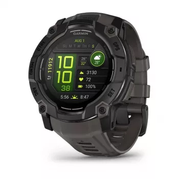 Garmin Instinct 3 AMOLED 3.3 cm (1.3 inch) 50 mm Digitāls 416 x 416 pikseļi Skārienekrāns Melns GPS