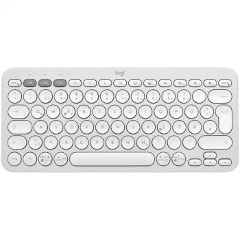 Logitech Pebble Keys 2 K380S Tonal White Bezvadu Bluetooth Klaviatūra (920-011796)