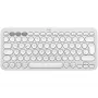 Logitech Pebble Keys 2 K380S Tonal White Bezvadu Bluetooth Klaviatūra (920-011796)