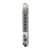 Qoltec 50168 pārsprieguma aizsargs 8 kontaktligzdas 230 V 3 m pelēks