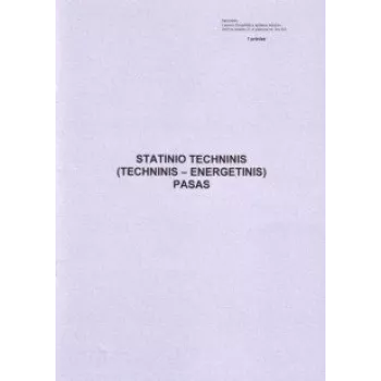 Statinio tehniskais (tehniskais energētiskais) pase (8) 0720-085