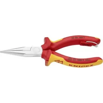 KNIPEX 25 06 160 T, smalkās knaibles, 2.5 mm, 5 cm, hroma vanādija tērauds, oranžs, sarkans, 160 mm