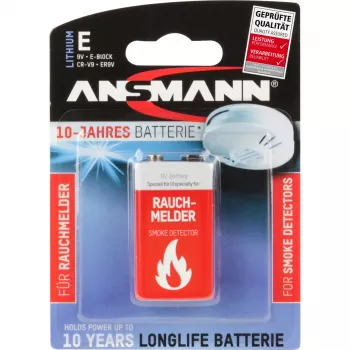Vienreizējās lietošanas baterija Ansmann 9V Litijs