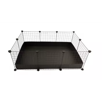 C&C Modular būris 3x2 110x75 cm jūrascūciņām, ežiem, melns