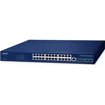 PLANET GS-6311-24T4X 24-portu L3 pārvaldīts Gigabit Ethernet PoE slēdzis