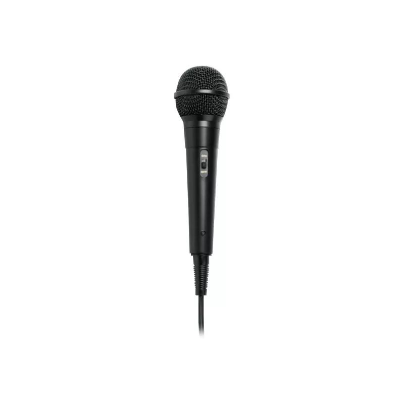 Muse MC-20B profesionāls vadu mikrofons, -73 dB, 30–15000 Hz, 3 m kabelis, 6,3 mm ligzda, melns