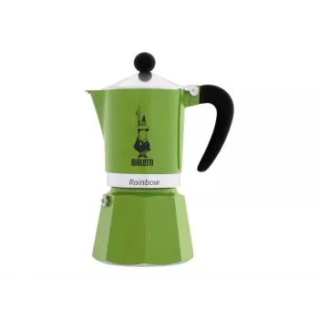 Bialetti Rainbow Moka krūze Melna, Zaļa