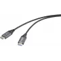 SpeaKa Professional HDMI optiskās šķiedras savienojuma kabelis HDMI-A spraudnis-spraudnis 30 m Melns (SP-12842668)