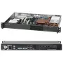 Supermicro SuperChassis 510-203B (Melns) - Rack-Montāža 1U - micro ATX 200 W