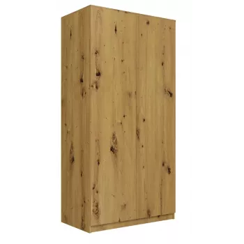 Garderobes skapis Top E Shop SD-90 ART KPL — Ozola rāmis, 7 plaukti, 2 durvis