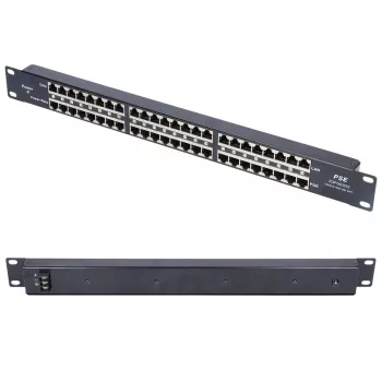 Extralink PoE Injector 24 Portu 24x 100Mb/s RJ45, Rackmount