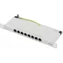 Renkforce RF-4996630 8 Portu Patch-Panel 254 mm (10) CAT 6a 0.5 HE Pelēks (RF-4996630)