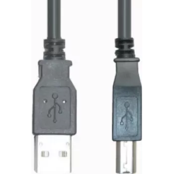 USB kabelis e p CC 502/10 — USB 2.0, USB A (vīriešu) uz USB B (vīriešu), 10 m, melns