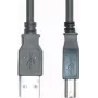 USB kabelis e p CC 502/10 — USB 2.0, USB A (vīriešu) uz USB B (vīriešu), 10 m, melns